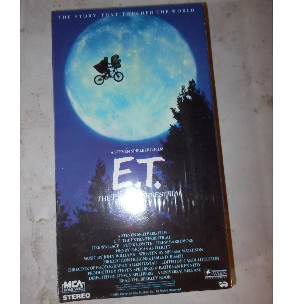 ET The Extra-Terrestrial VHS 1988 MCA Home Video Factory Sealed Green Tape Guard